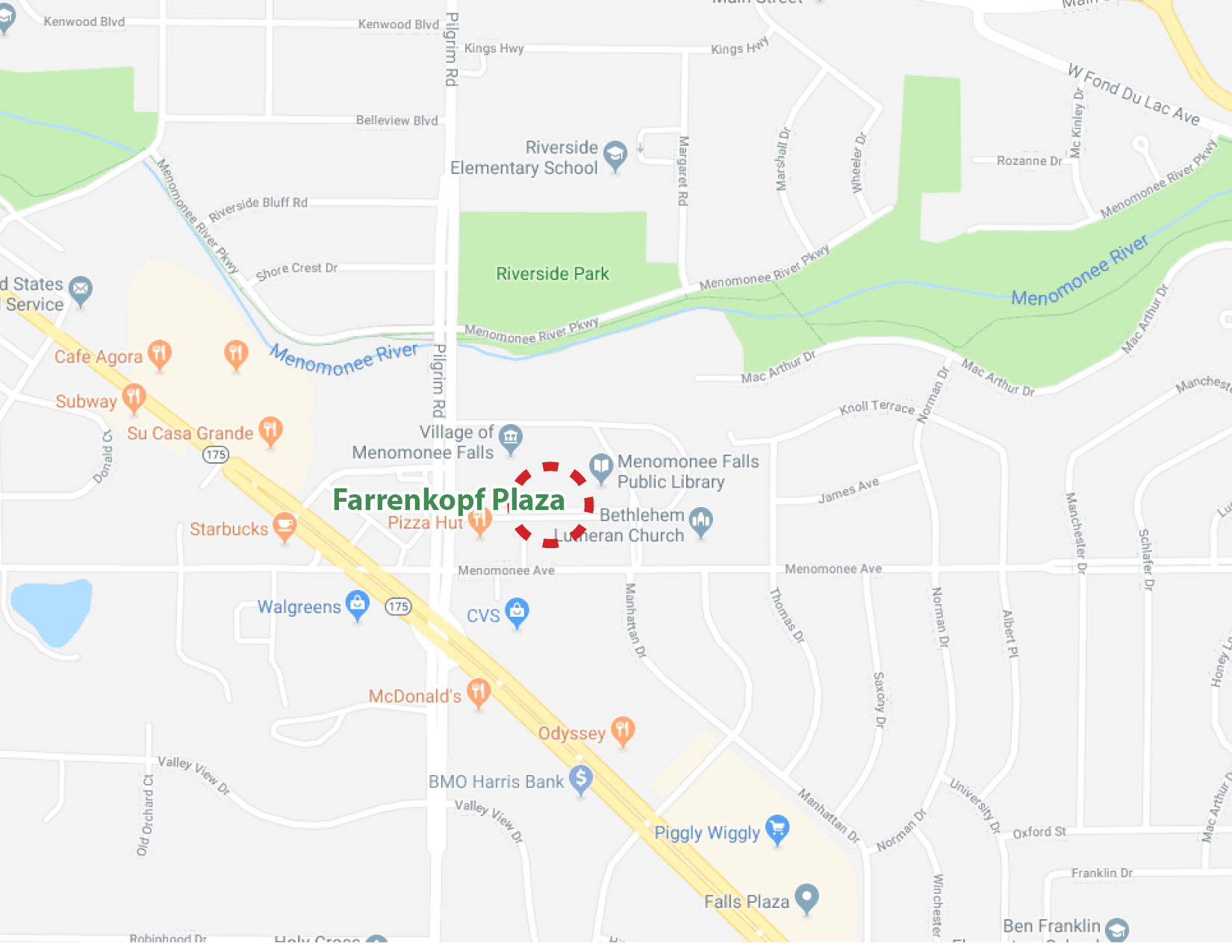 Farrenkopf Plaza Map